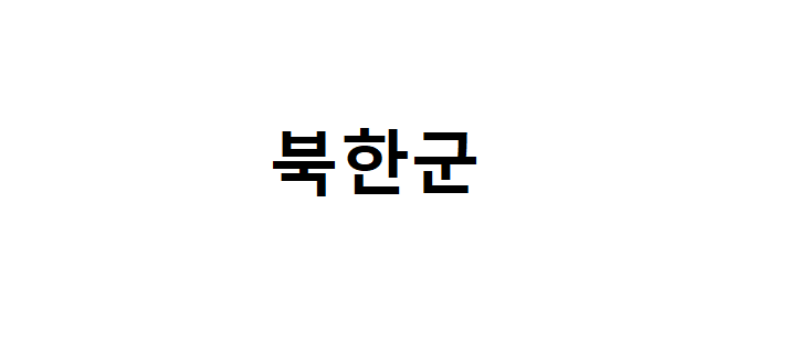 북한군